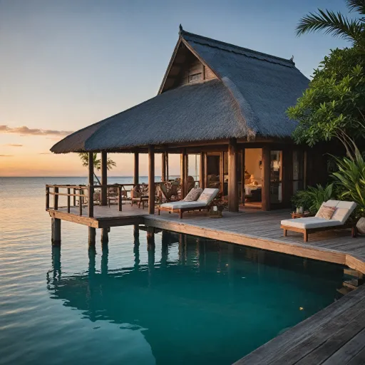 Experience the pinnacle of relaxation in overwater villas with butler service