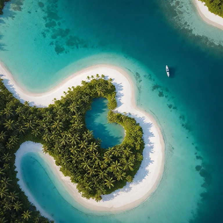 Tupai island, the heart shaped atoll for ultra private overwater escapes
